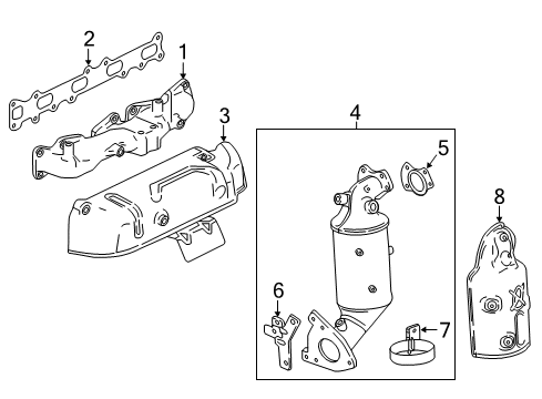 2018 GMC Canyon Exhaust Components Diagram 2 - Thumbnail