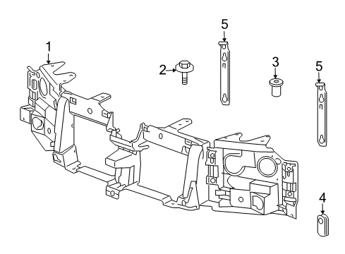 2003 Oldsmobile Bravada Front Panel Diagram