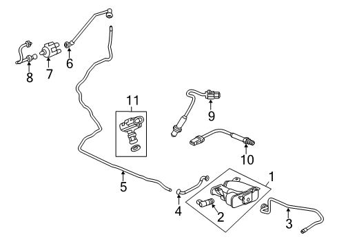 2023 GMC Terrain Emission Components Diagram