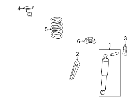 2011 Chevy Traverse Shocks & Components - Rear Diagram 2 - Thumbnail