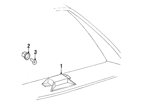 1998 Oldsmobile Regency High Mount Lamps Diagram