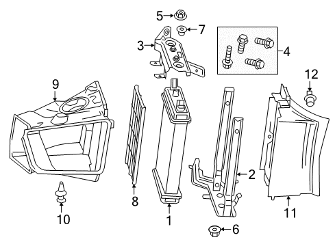 2017 Cadillac CTS Intercooler, Cooling Diagram 4 - Thumbnail