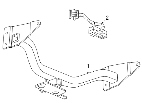 2010 Saturn Vue Trailer Hitch Components Diagram