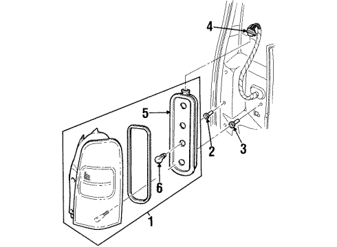 2004 Oldsmobile Silhouette Tail Lamps Diagram