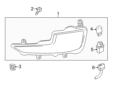 2015 Chevy Volt Bulbs Diagram 1 - Thumbnail