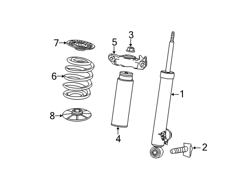 2010 Buick LaCrosse Spring, Rear Diagram for 13298249