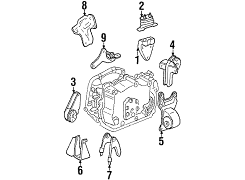 1998 Oldsmobile Cutlass Engine Mounting Diagram