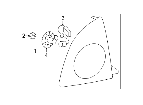 2010 Chevy Malibu Module,Tail Lamp Control Diagram for 25874489