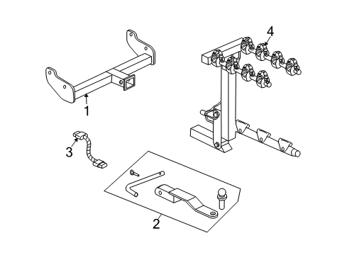 2003 Saturn Vue Trailer Hitch Components Diagram