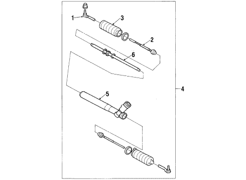 1991 Cadillac Allante Steering Column & Wheel, Steering Gear & Linkage Diagram 2 - Thumbnail