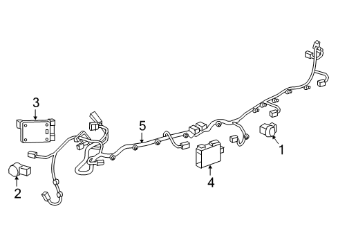 2018 Cadillac XT5 Parking Aid Diagram 6 - Thumbnail