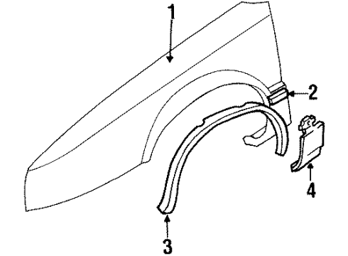 1992 Buick Riviera Fdr Assembly, Front (Service) Source: A Diagram for 20709499