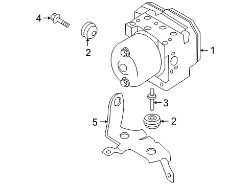 2009 Chevy Aveo5 ABS Components, Electrical Diagram