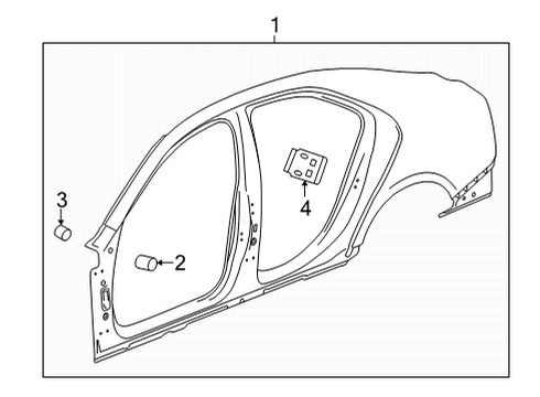 2022 Cadillac CT5 Uniside Diagram