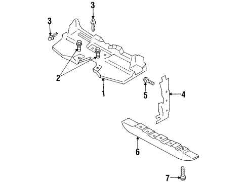 1996 Chevy Monte Carlo Air Baffle Diagram 1 - Thumbnail