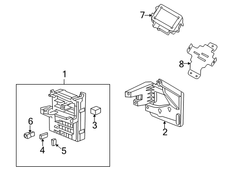 2008 Cadillac CTS Electrical Components Diagram 6 - Thumbnail