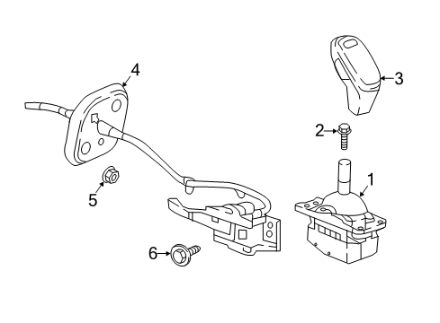 2020 Buick Enclave Gear Shift Control - AT Diagram