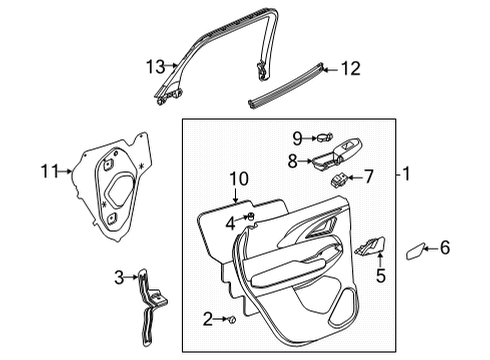 2022 Chevy Trailblazer Insulator, Rear S/D Tr Lwr Diagram for 42668044