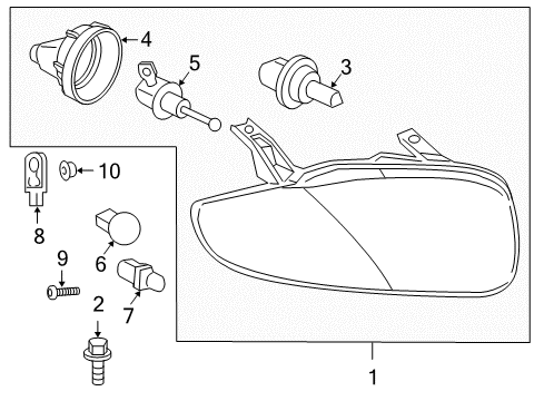 2003 Chevy Cavalier Bulbs Diagram