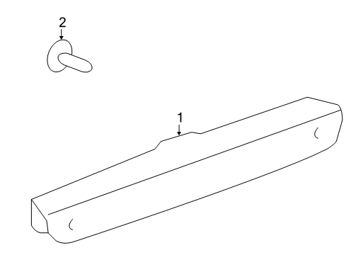 2009 Saturn Vue High Mount Lamps Diagram 1 - Thumbnail