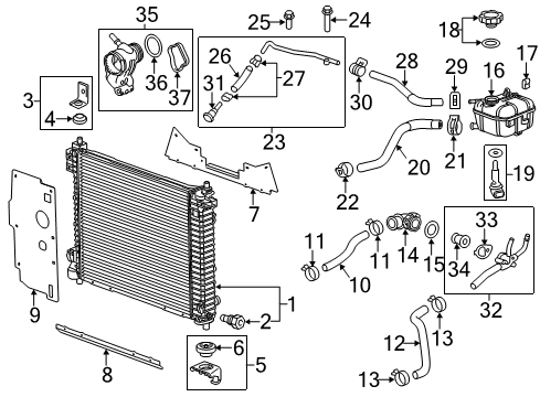 2016 Cadillac SRX Clamp Diagram for 90572587