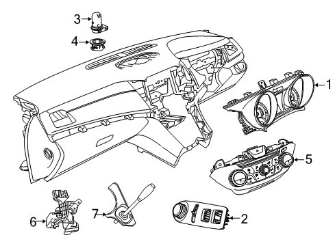 2017 Chevy Caprice Switches Diagram 1 - Thumbnail