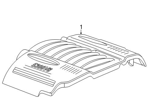 2005 Pontiac Grand Prix Engine Appearance Cover Diagram 2 - Thumbnail