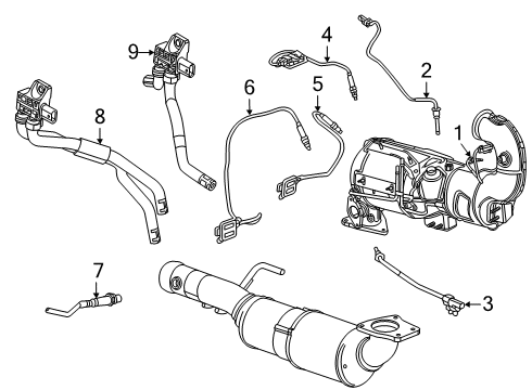 2023 Chevy Silverado 1500 Emission Components Diagram 3 - Thumbnail