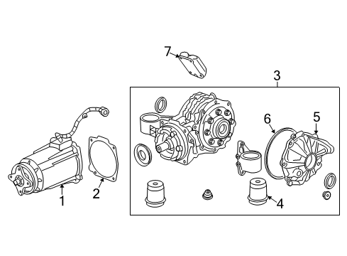 2009 Chevy Equinox Axle & Differential - Rear Diagram