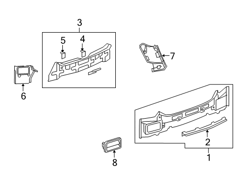 2010 Saturn Vue Rear Body Diagram