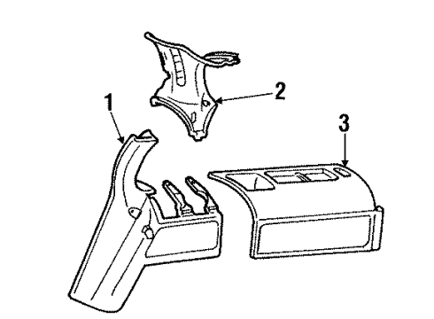 1993 Chevy Caprice Handle Assembly, Back Body Pillar Asst *Light Gray Diagram for 10176681