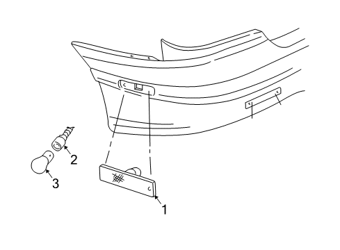 2005 Pontiac Sunfire Rear Lamps - Side Marker Lamps Diagram