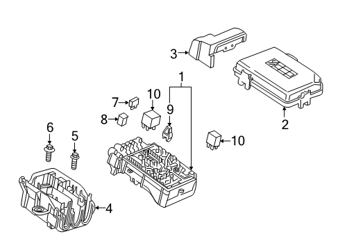 2018 Buick Envision Fuse,Maxi 20 A Yellow (Autofuse Blade Type) Diagram for 12065931