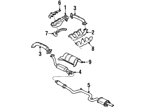 1997 Pontiac Grand Prix Exhaust Manifold Diagram 3 - Thumbnail