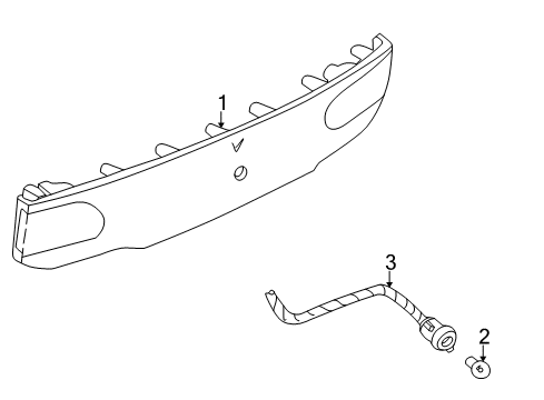 2005 Pontiac Sunfire Exterior Trim - Trunk Lid Diagram