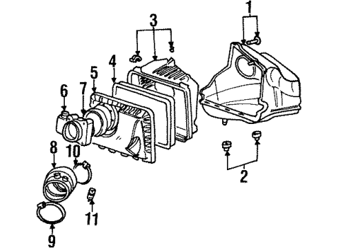 2001 Pontiac Grand Prix Air Intake Diagram 1 - Thumbnail