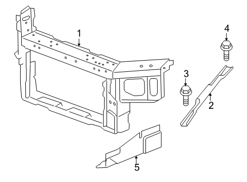 2010 Chevy Impala Radiator Support Diagram