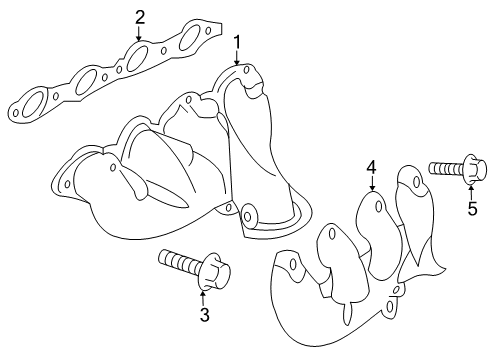 2008 Pontiac G8 Exhaust Manifold Diagram 2 - Thumbnail