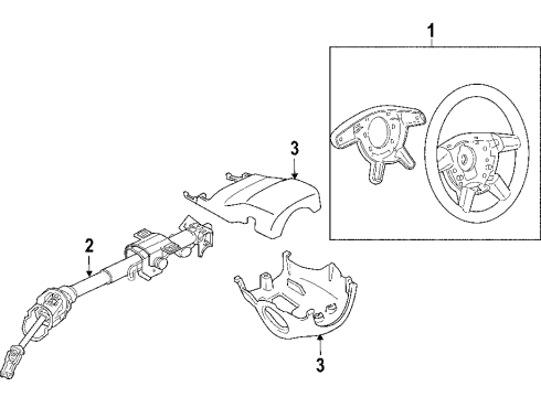 2006 Pontiac GTO Column Asm,Steering Diagram for 92148564