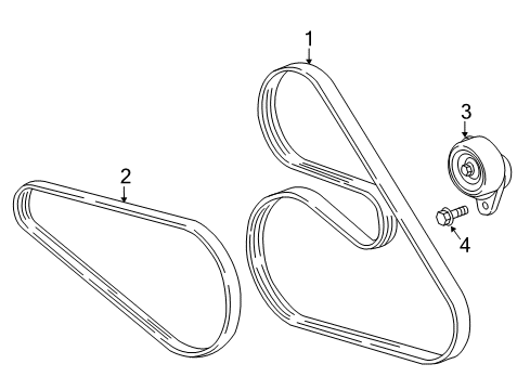 2016 Cadillac CT6 Belts & Pulleys, Maintenance Diagram 1 - Thumbnail