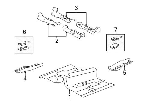 2005 Cadillac SRX Floor Diagram