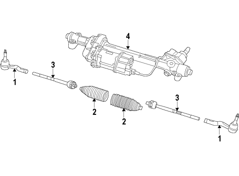 2016 Chevy SS Steering Column & Wheel, Steering Gear & Linkage Diagram 4 - Thumbnail