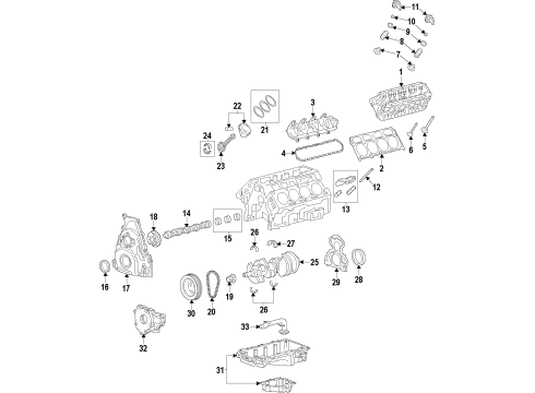 2017 Chevy Silverado 1500 Head Assembly, Cyl (W/ Valve) Diagram for 12620209