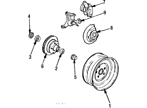 1987 Pontiac Safari Front Brakes Diagram