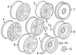 2022 Chevy Suburban Wheel Cover Diagram - 84267795