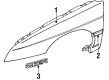 1988 Chevy Cavalier Emblem Diagram - 20547590