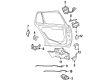 1997 Pontiac Bonneville Door Handle Diagram - 16621438