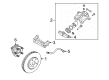 Cadillac SRX Brake Caliper Repair Kit Diagram - 89047678