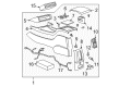 2003 Oldsmobile Bravada Cup Holder Diagram - 12388409