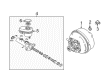 2006 Cadillac CTS Brake Master Cylinder Diagram - 10367562